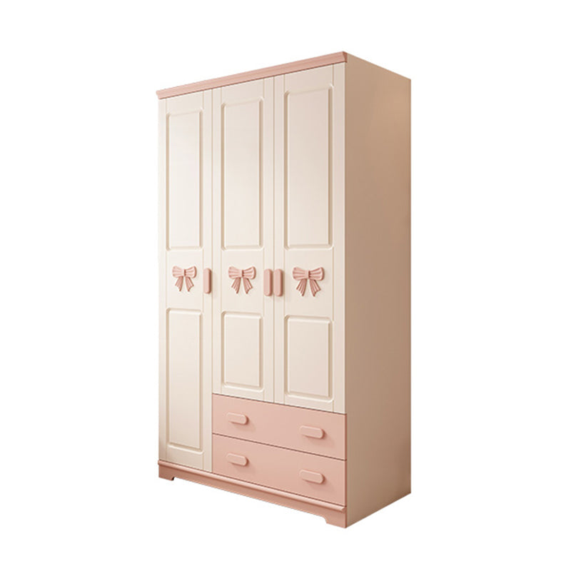 Wooden Kids Closet Modern Style Wardrobe Closet with Garment Rod