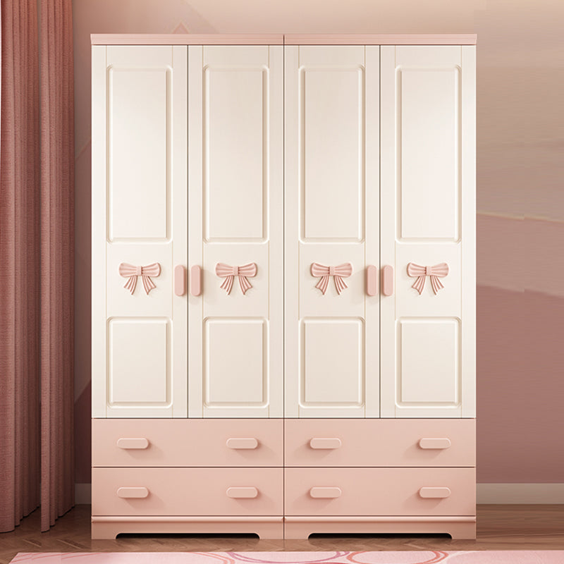 Wooden Kids Closet Modern Style Wardrobe Closet with Garment Rod