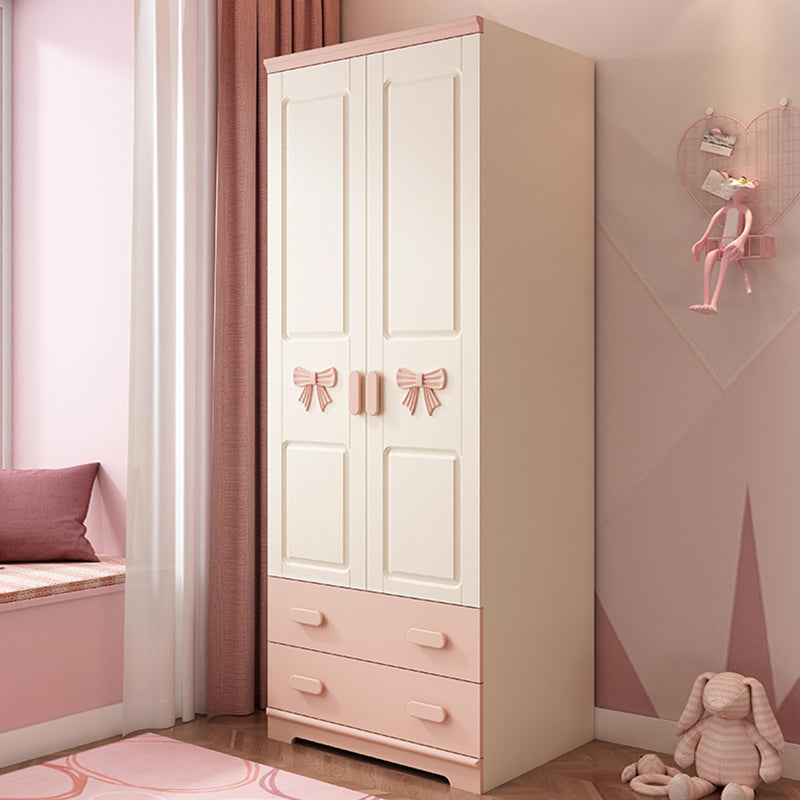 Wooden Kids Closet Modern Style Wardrobe Closet with Garment Rod