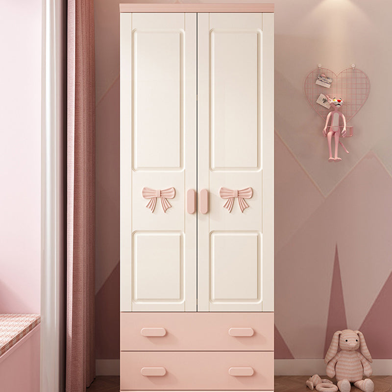 Wooden Kids Closet Modern Style Wardrobe Closet with Garment Rod