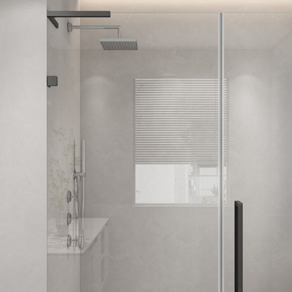 Extremely Narrow Frameless One-line Tempered Glass Shower Door