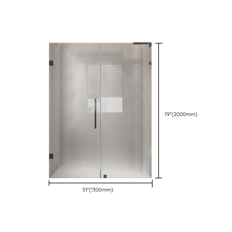 Extremely Narrow Frameless One-line Tempered Glass Shower Door