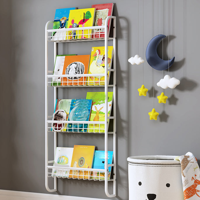 Contemporary Wall Mounted Standard Kids Bookcase Metal Standard Bookcase