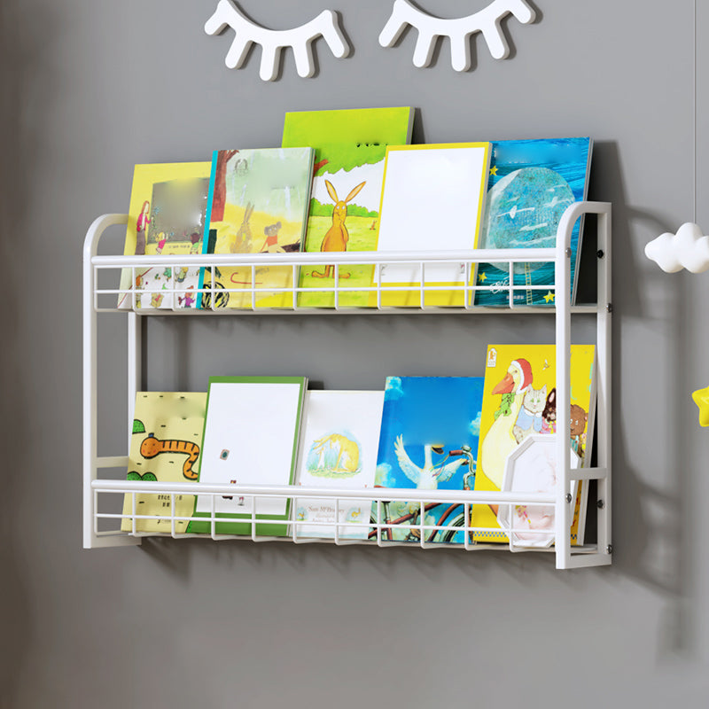 Contemporary Wall Mounted Standard Kids Bookcase Metal Standard Bookcase