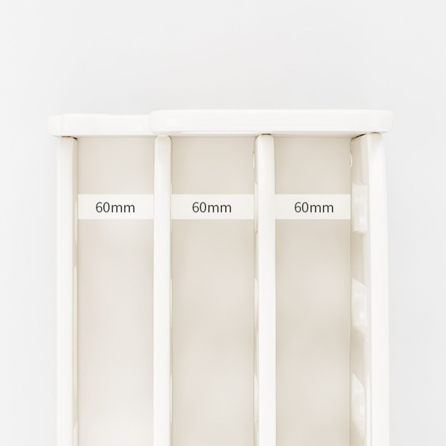 Contemporary Book Display Plastic Shelf Bookcase in Closed Back