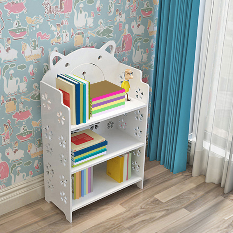 Contemporary Shelf Closed Back Standard Kids Bookshelf in Manufactured Wood