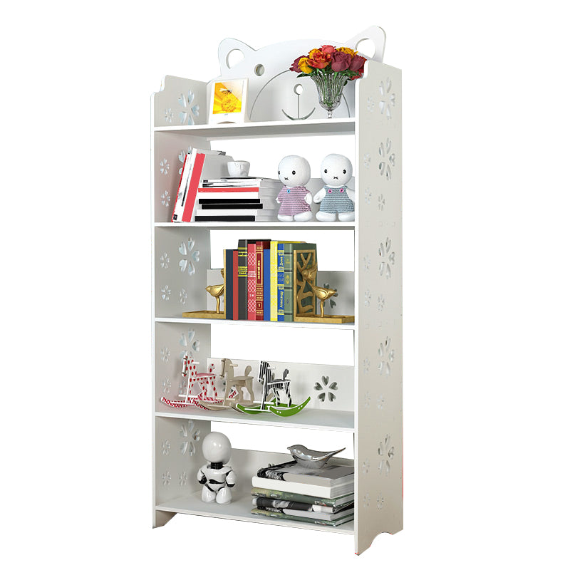 Contemporary Shelf Closed Back Standard Kids Bookshelf in Manufactured Wood