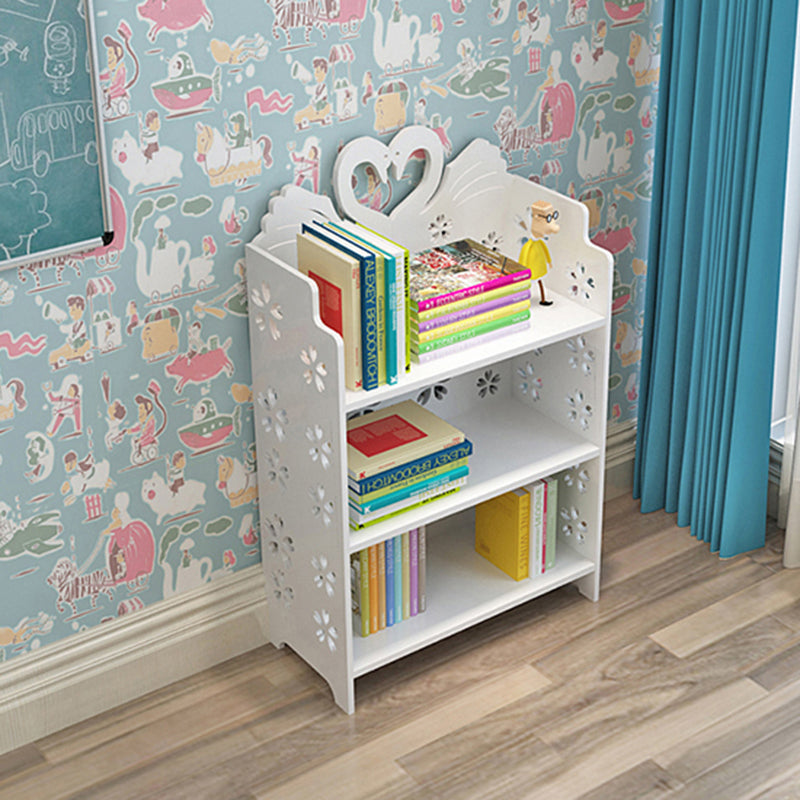 Contemporary Shelf Closed Back Standard Kids Bookshelf in Manufactured Wood