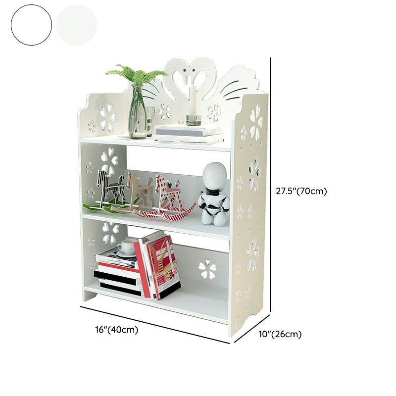 Contemporary Shelf Closed Back Standard Kids Bookshelf in Manufactured Wood