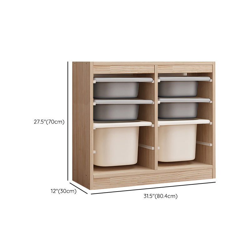 Contemporary Solid Wood Chip Resistant Standard Kids Bookcase