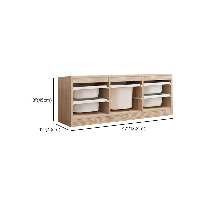 Contemporary Solid Wood Chip Resistant Standard Kids Bookcase