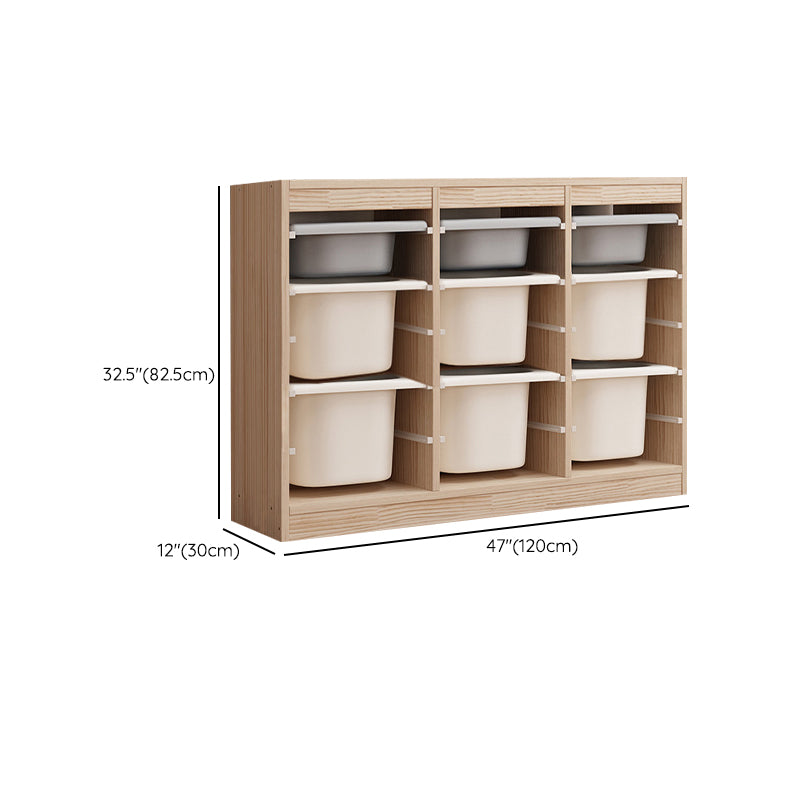 Contemporary Solid Wood Chip Resistant Standard Kids Bookcase