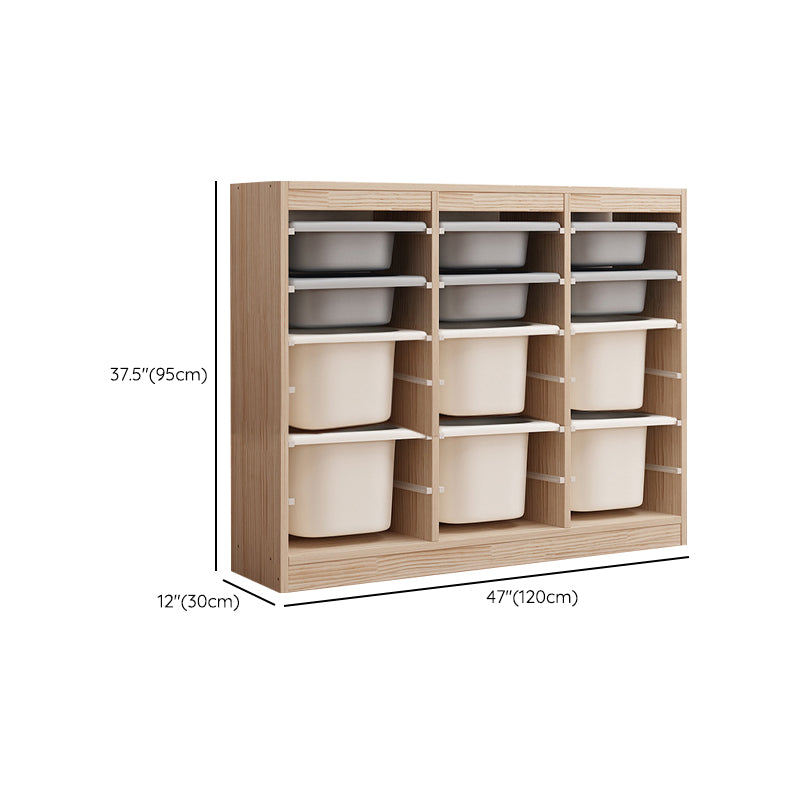 Contemporary Solid Wood Chip Resistant Standard Kids Bookcase