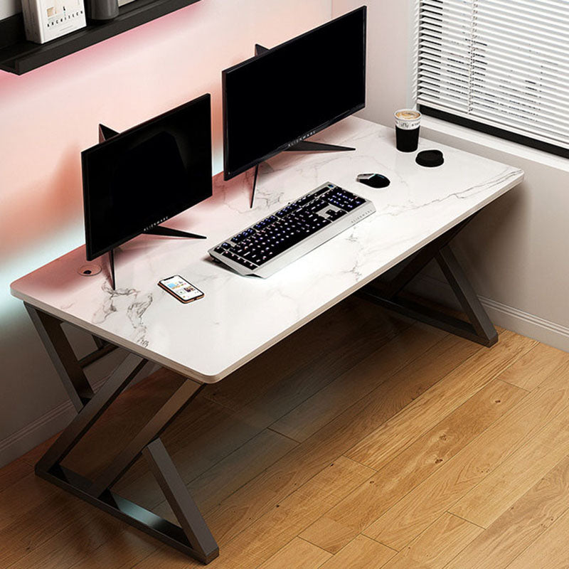 Rectangular Dormitory Gaming Desk Cable Management Computer Desk