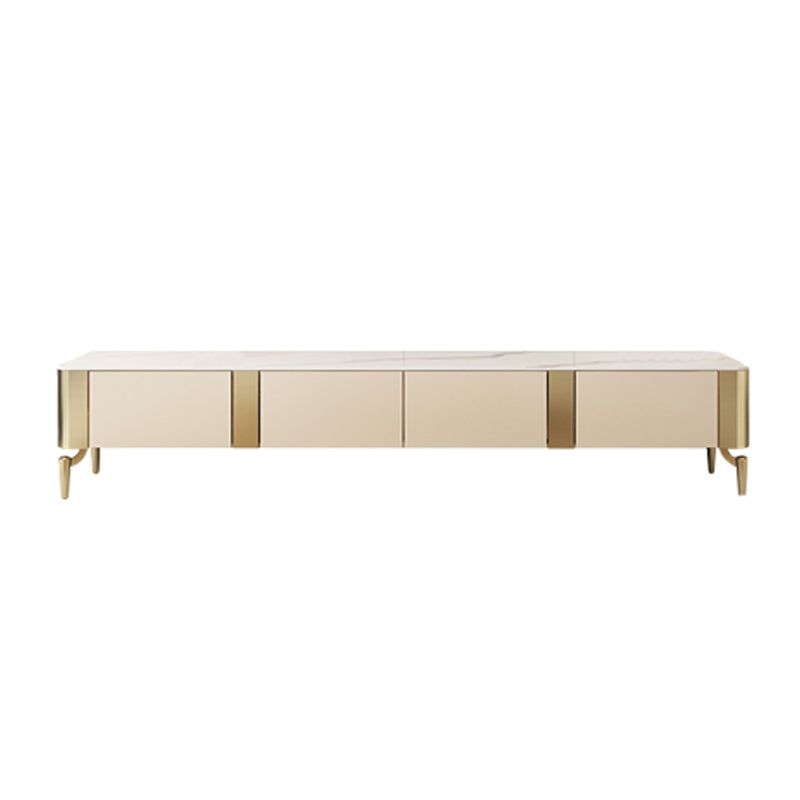 Stone TV Media Console Contemporary TV Console with 4 Drawers