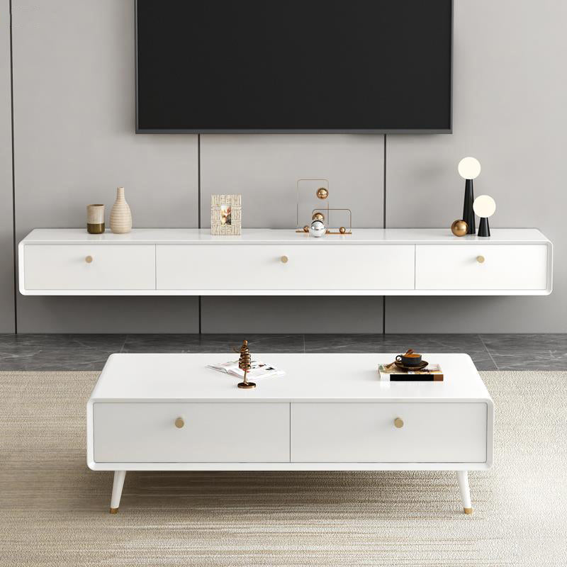 Modern TV Stand Console Floating Media Console TV Stand with Drawers