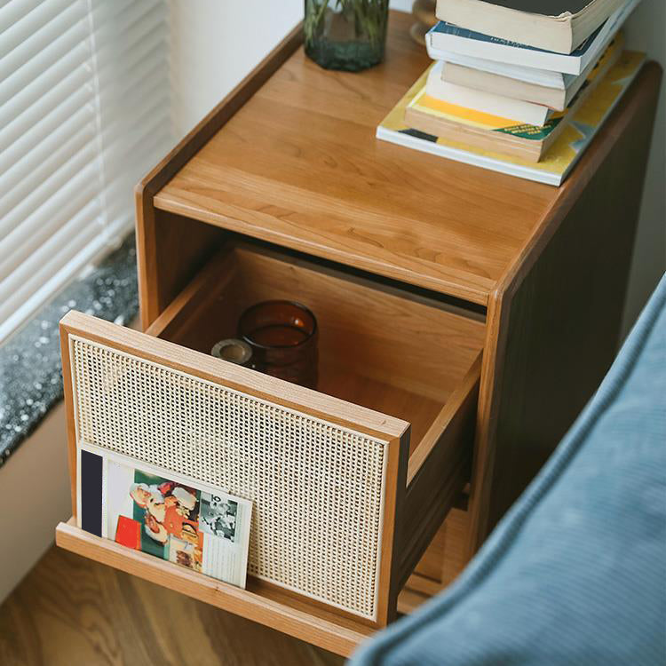 Modern Accent Table Nightstand Wood Night Table for Bedroom Home