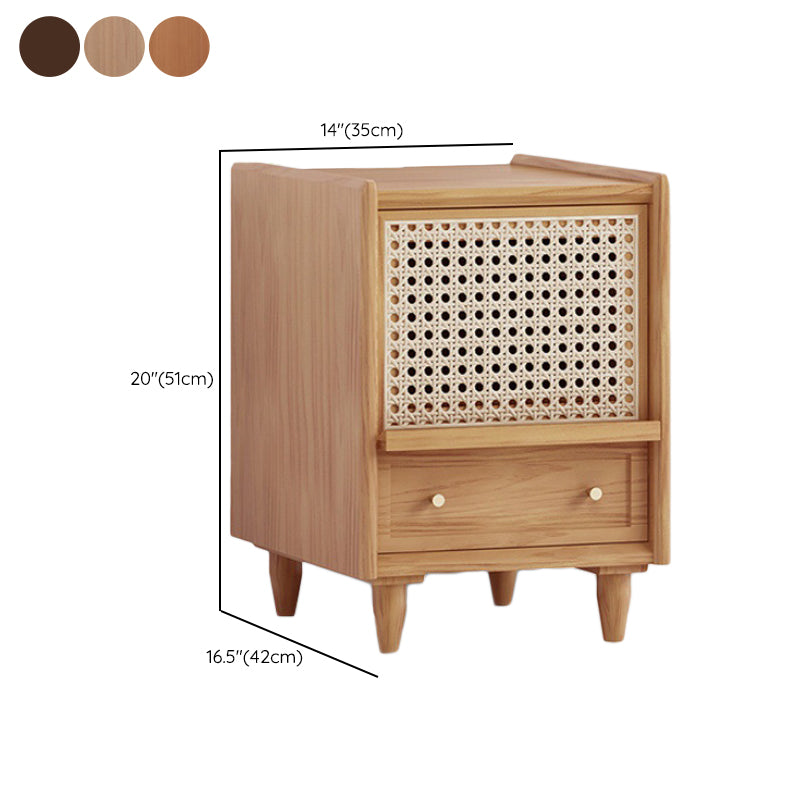 Modern Accent Table Nightstand Wood Night Table for Bedroom Home