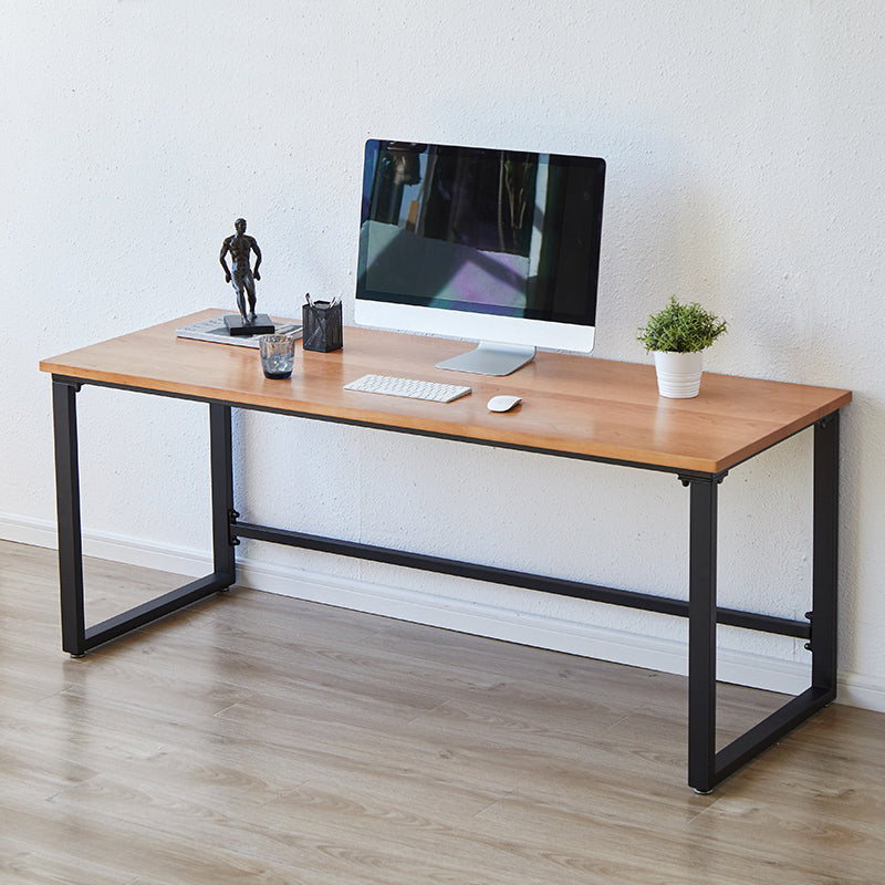 Modern Solid Wood Computer Desk Rectangular Shape Task Desk with Sled Base for Home