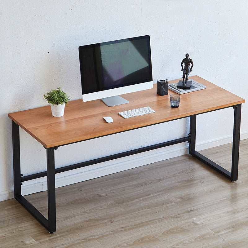 Modern Solid Wood Computer Desk Rectangular Shape Task Desk with Sled Base for Home