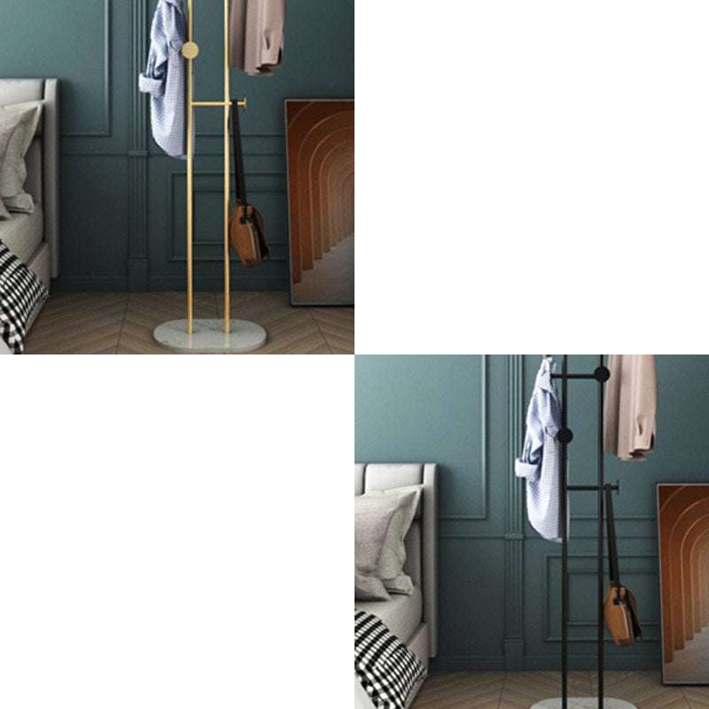 Gorgeous Coat Rack Bedroom Metal Hooks Coat Rack with Marble Bottom