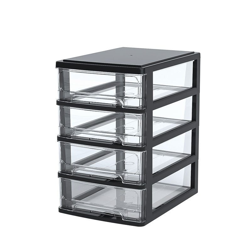 Modern File Cabinet Plastic Multi Drawers Acrylic File Cabinet