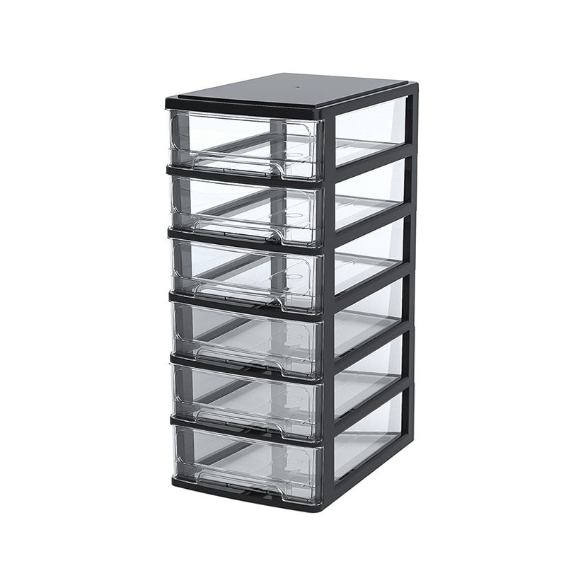 Modern File Cabinet Plastic Multi Drawers Acrylic File Cabinet