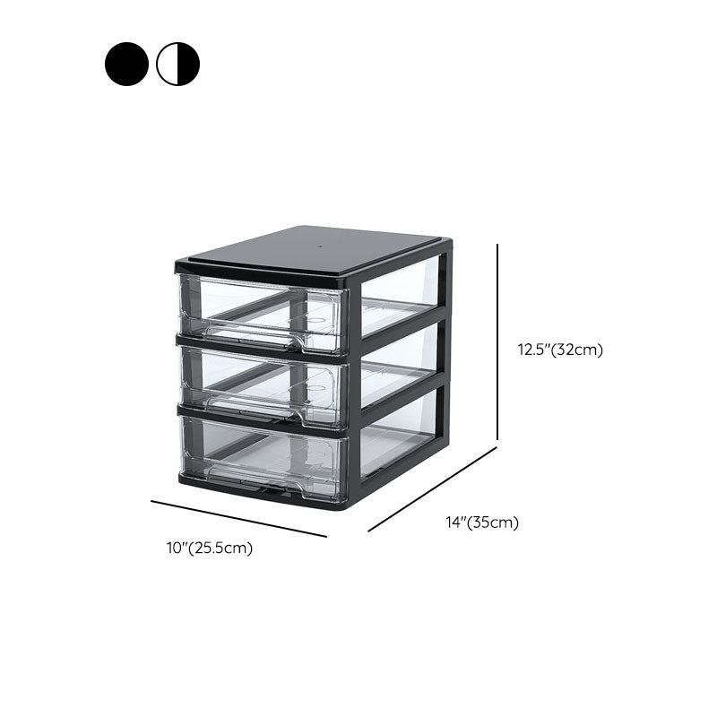 Modern File Cabinet Plastic Multi Drawers Acrylic File Cabinet