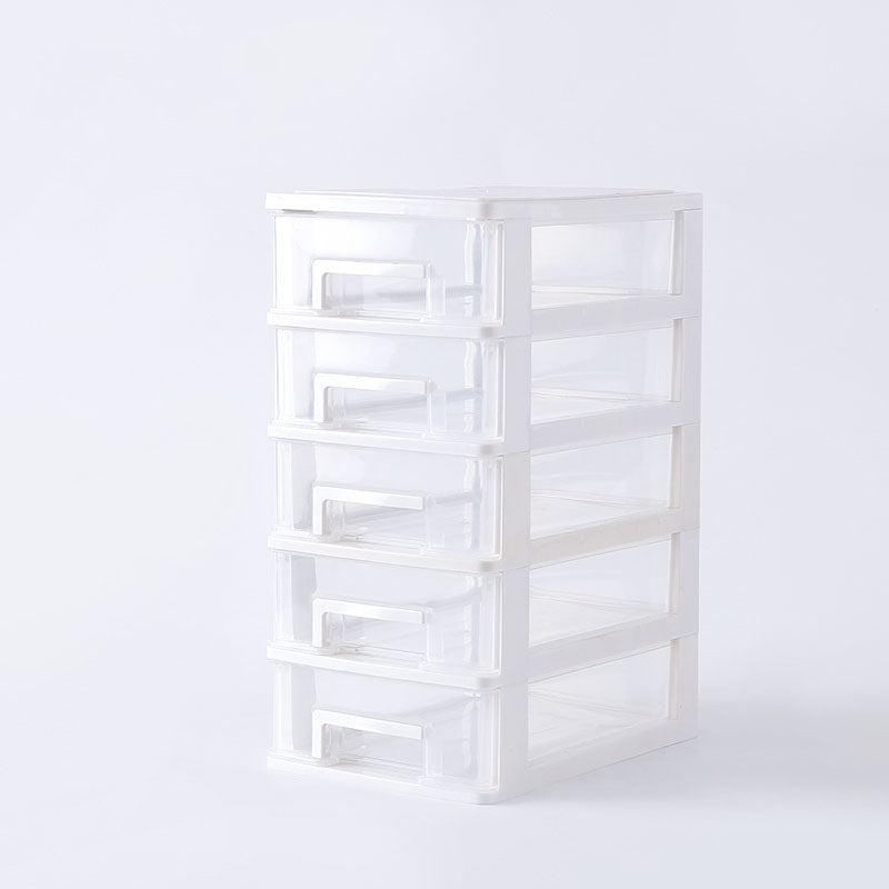 Vertical Filing Cabinet Plastic Transparent Drawers Modern File Cabinet