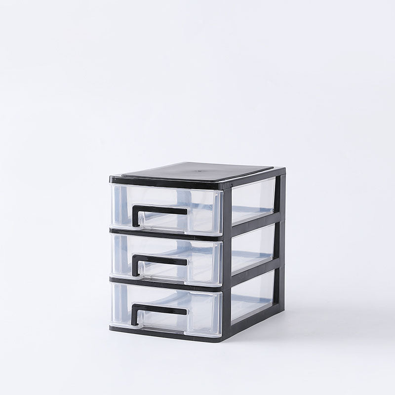 Vertical Filing Cabinet Plastic Transparent Drawers Modern File Cabinet