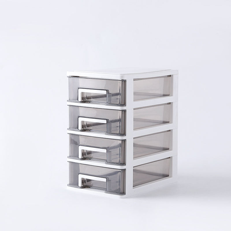 Vertical Filing Cabinet Plastic Transparent Drawers Modern File Cabinet