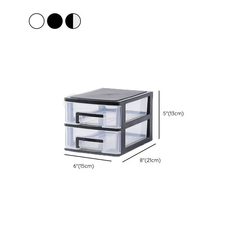 Vertical Filing Cabinet Plastic Transparent Drawers Modern File Cabinet