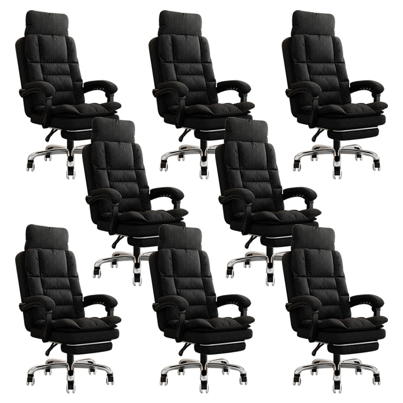 Modern Chair Padded Arms Adjustable Seat Height Office Chair with Wheels