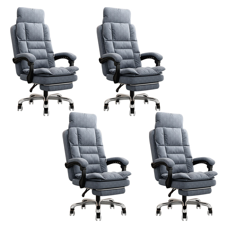 Modern Chair Padded Arms Adjustable Seat Height Office Chair with Wheels