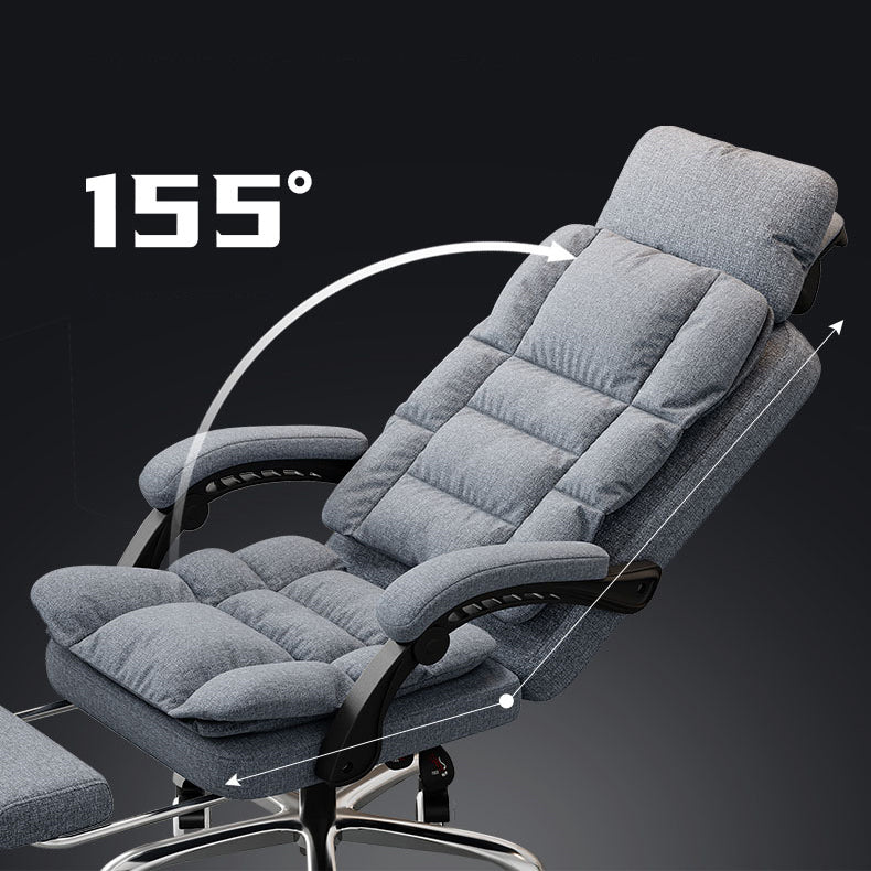 Modern Chair Padded Arms Adjustable Seat Height Office Chair with Wheels