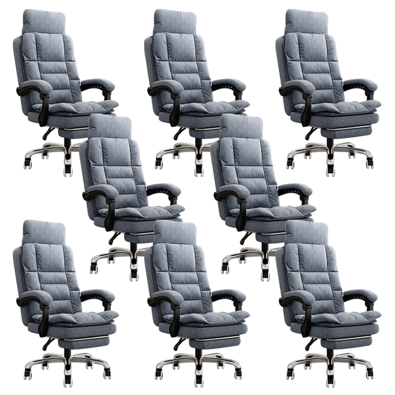 Modern Chair Padded Arms Adjustable Seat Height Office Chair with Wheels