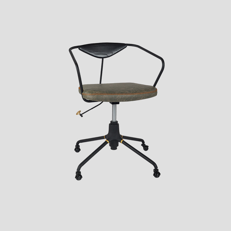 Armless Desk Chair Modern Ergonomic Office Chair with Wheels