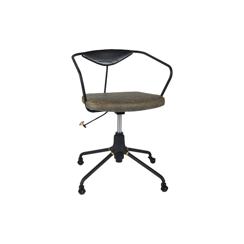 Armless Desk Chair Modern Ergonomic Office Chair with Wheels