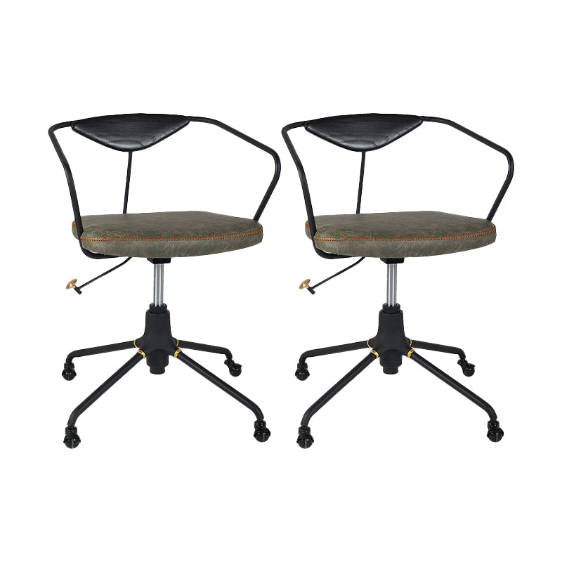 Armless Desk Chair Modern Ergonomic Office Chair with Wheels