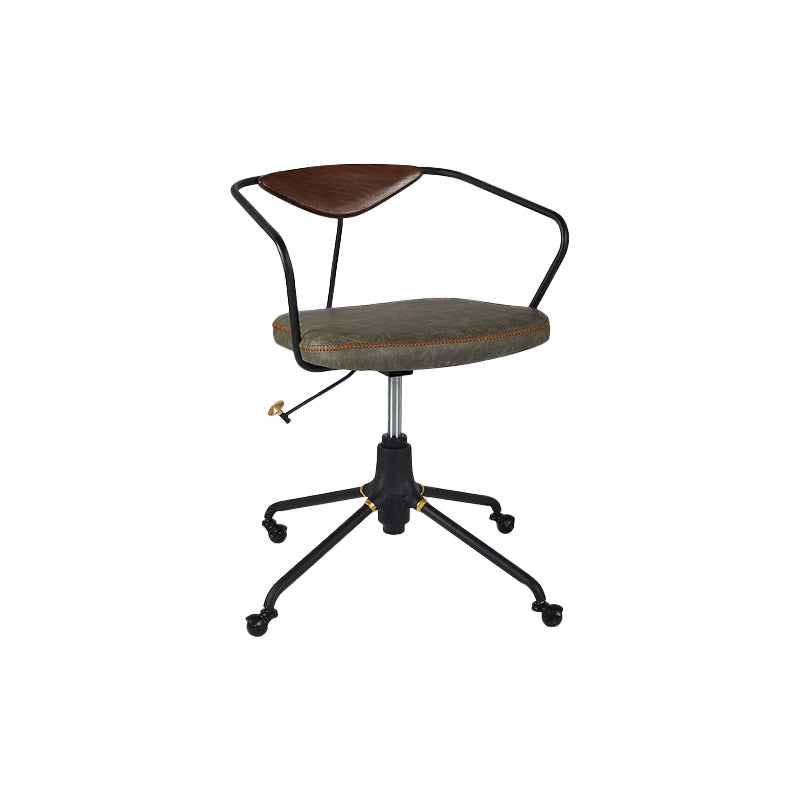 Armless Desk Chair Modern Ergonomic Office Chair with Wheels