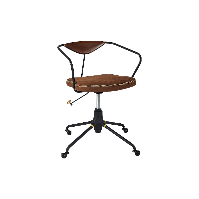 Armless Desk Chair Modern Ergonomic Office Chair with Wheels