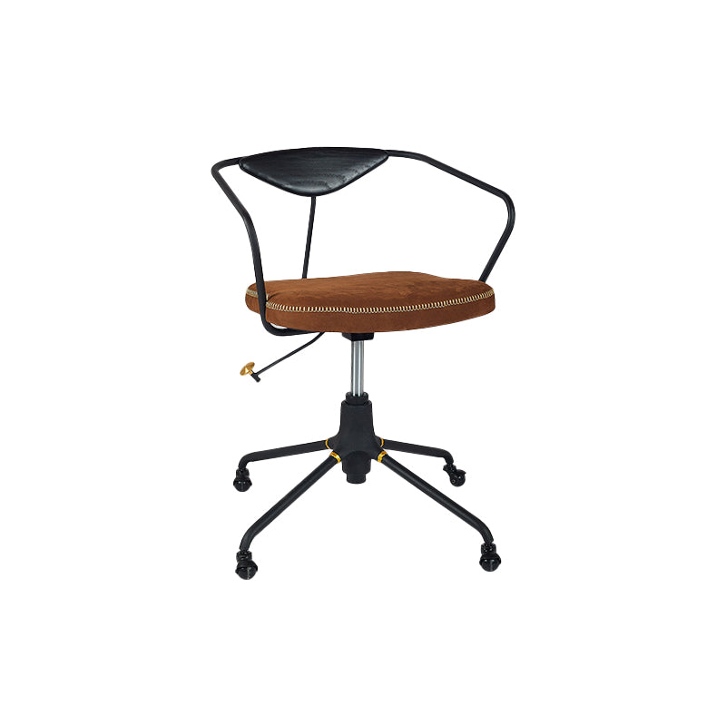 Armless Desk Chair Modern Ergonomic Office Chair with Wheels