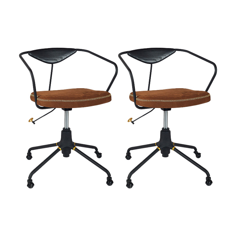 Armless Desk Chair Modern Ergonomic Office Chair with Wheels