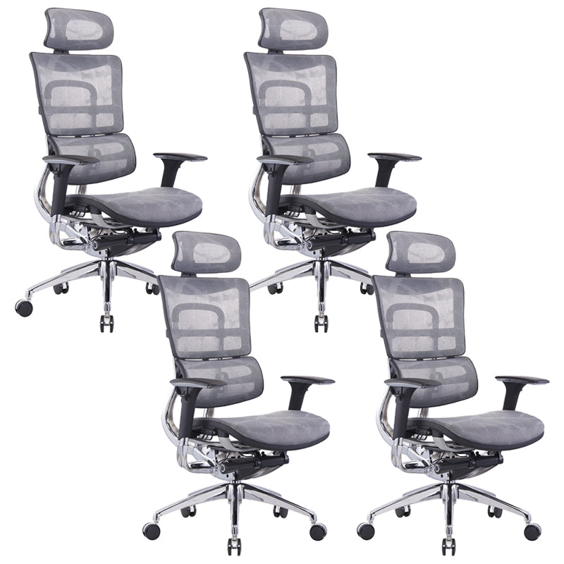 Removable Arms Chair Modern Ergonomic Office Chair with Breathable Back