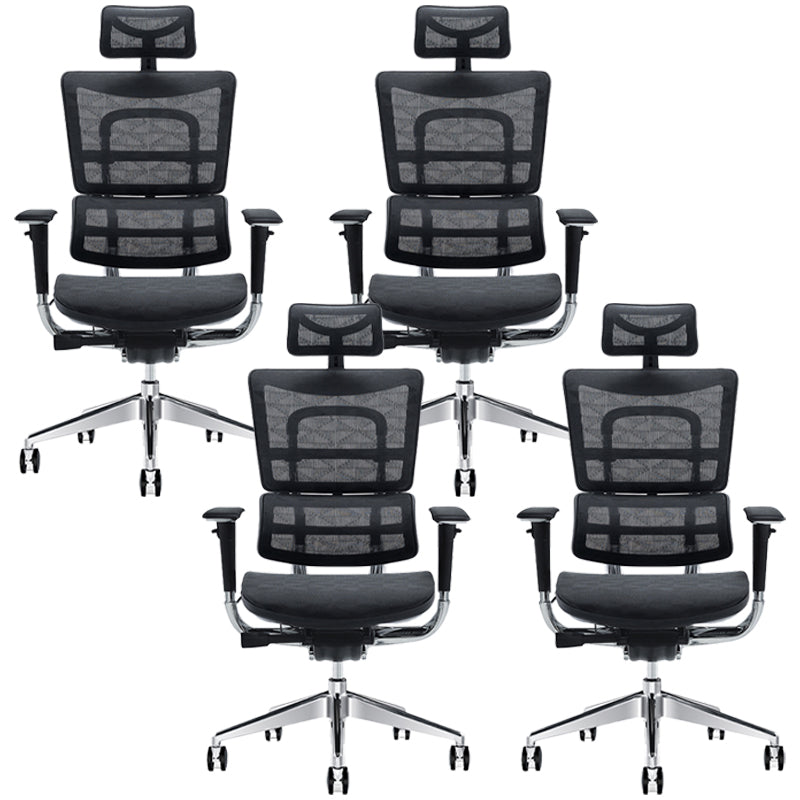 Removable Arms Chair Modern Ergonomic Office Chair with Breathable Back