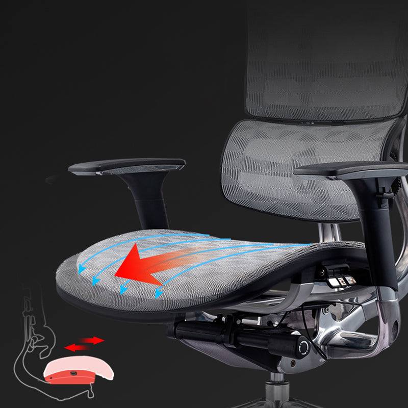 Removable Arms Chair Modern Ergonomic Office Chair with Breathable Back