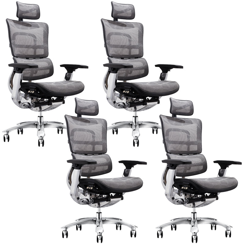 Removable Arms Chair Modern Ergonomic Office Chair with Breathable Back