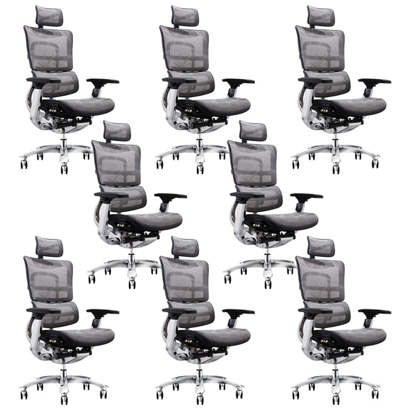 Removable Arms Chair Modern Ergonomic Office Chair with Breathable Back