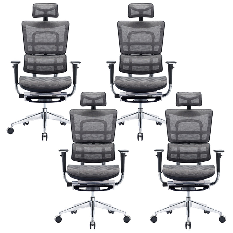 Removable Arms Chair Modern Ergonomic Office Chair with Breathable Back