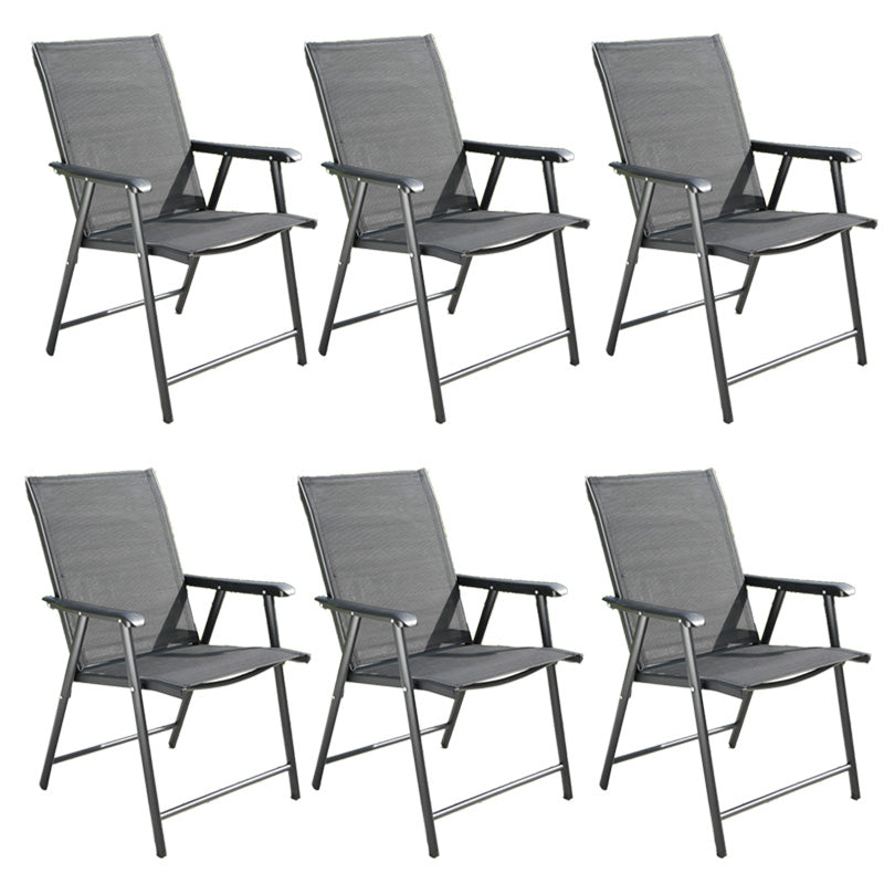 Tropical Outdoor Bistro Chairs Rattan Folding Outdoors Dining Chairs